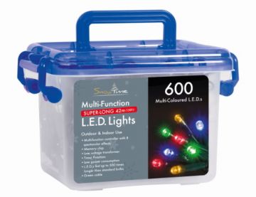 600 Multi-Colour LED Multi-Function Lights with Timer