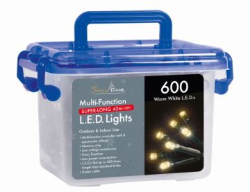 600 Warm White LED Multi-Function Lights with Timer