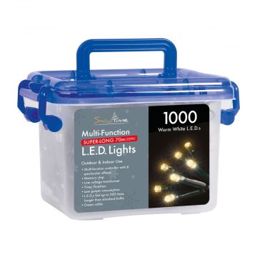 1000 Warm White LED Multi-Function Lights with Timer