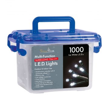 1000 Ice White LED Multi-Function Lights with Timer