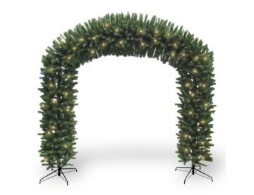 8ft (240cm) Promo Archway in Metal Folding Stand with 900 Warm White LEDs