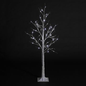 5 ft (1.5m) Birch Tree with Ice White LEDs