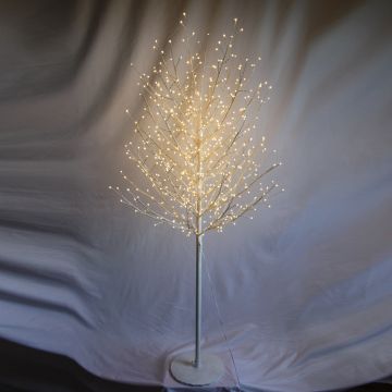 6ft (180cm) White Micro Dot Tree with 900 Warm White LEDs