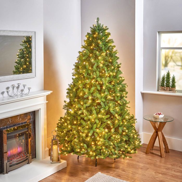 7.5ft (225cm) Newberry Spruce Pre-Lit Tree with Warm White LEDs main product photo