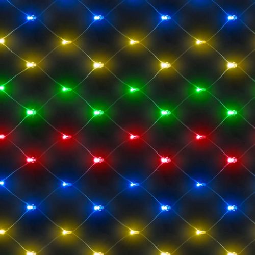 1.2 x 1.2m Chasing Net Light with 100 Multi-Coloured LEDs
