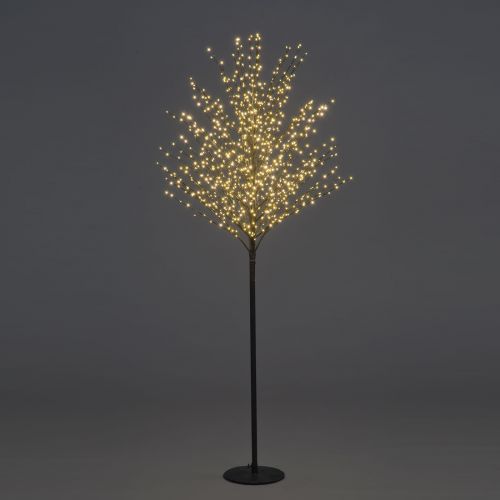 6ft (180cm) Black Micro Dot Tree with 900 Warm White LEDs
