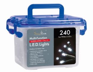 240 White LED Multi-Function Lights with Timer