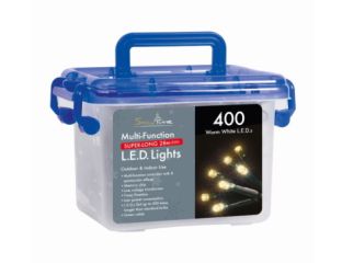 400 Warm White LED Multi Function Christmas Lights with Timer