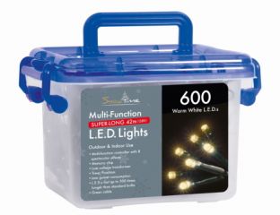600 Warm White LED Multi-Function Lights with Timer