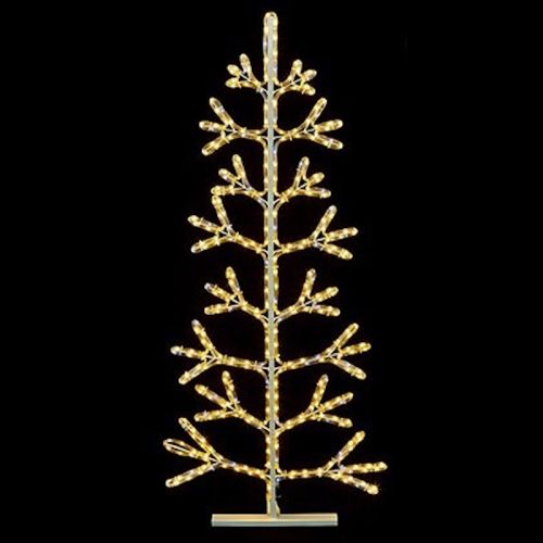 Twinkling Rope Light Tree - 360 LEDs Warm White Flush