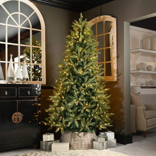 6ft (180cm) Pre-Lit Raemoir Pine Artificial Christmas Tree