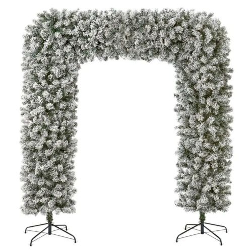 8ft (240cm) Flocked Christmas Archway